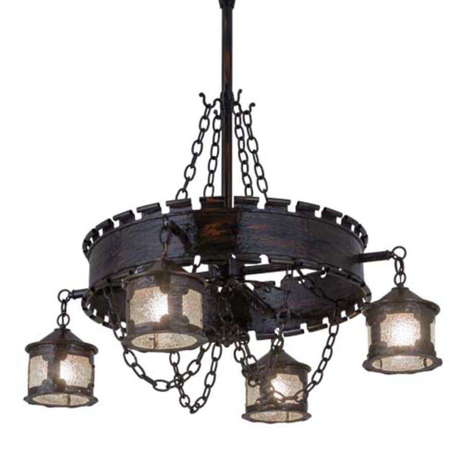Meyda Tiffany Antique Gothic 4 Light 40" Wide Chandelier