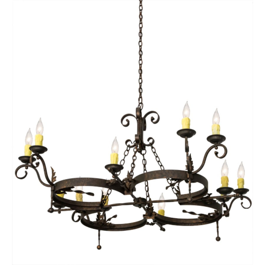 Meyda Tiffany Andorra 12 Light 60" Wide Taper Candle Style Chandelier