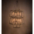 Meyda Tiffany Kitzi 9 Light 66" Wide Abstract Multi Light Pendant