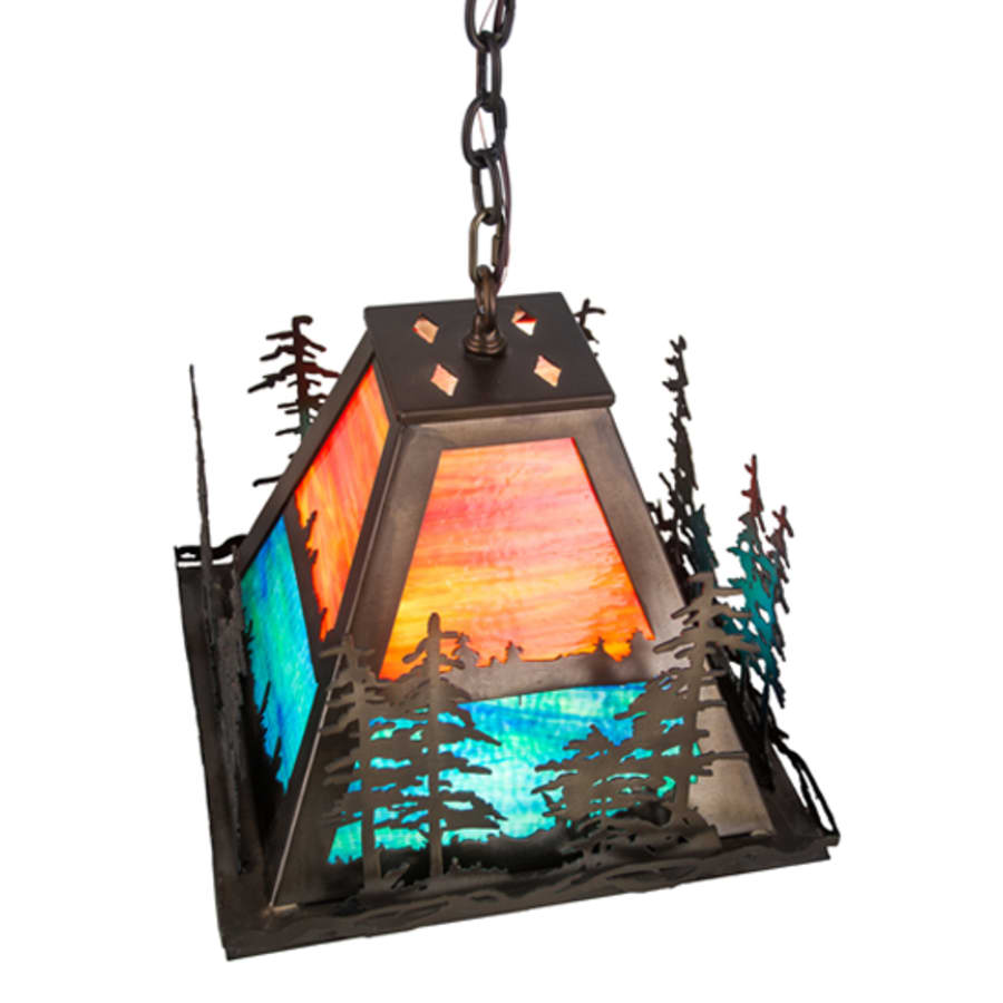 Meyda Tiffany Tall Pines 3 Light 22" Wide Pendant