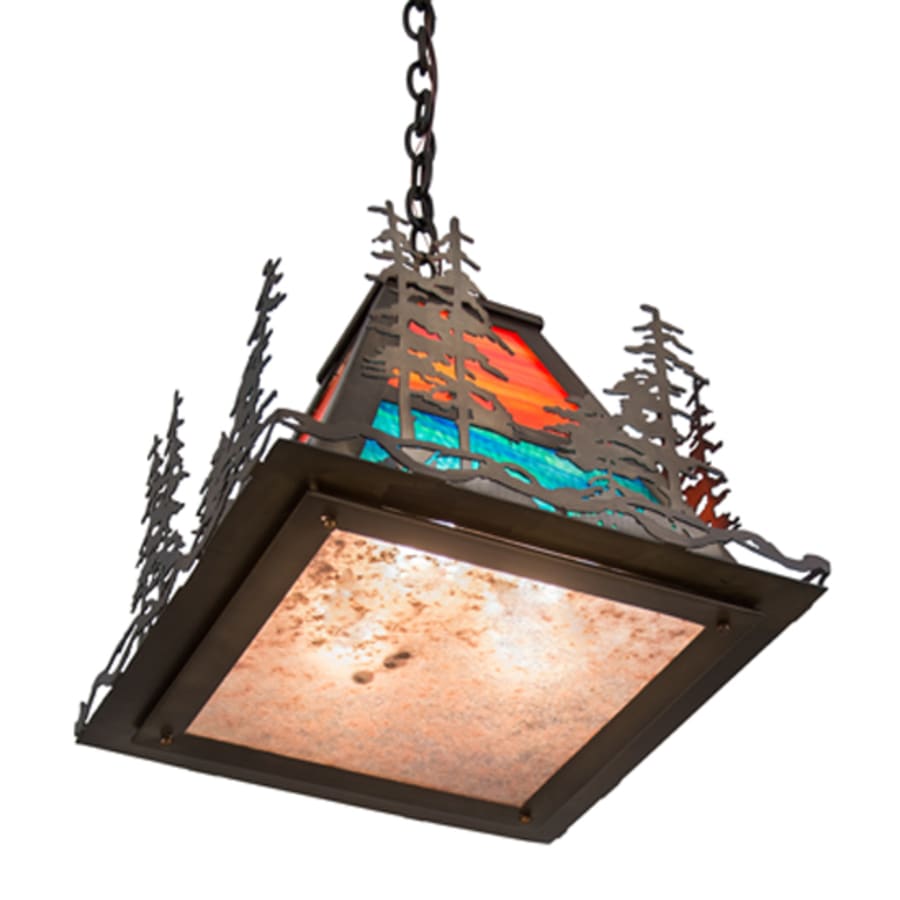 Meyda Tiffany Tall Pines 3 Light 22" Wide Pendant