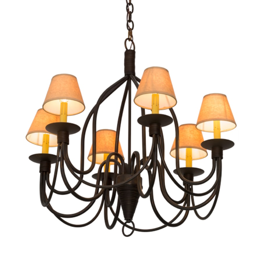 Meyda Tiffany Bell 6 Light 30" Wide Chandelier