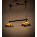 Meyda Tiffany Mission 2 Light 46" Wide Linear Pendant