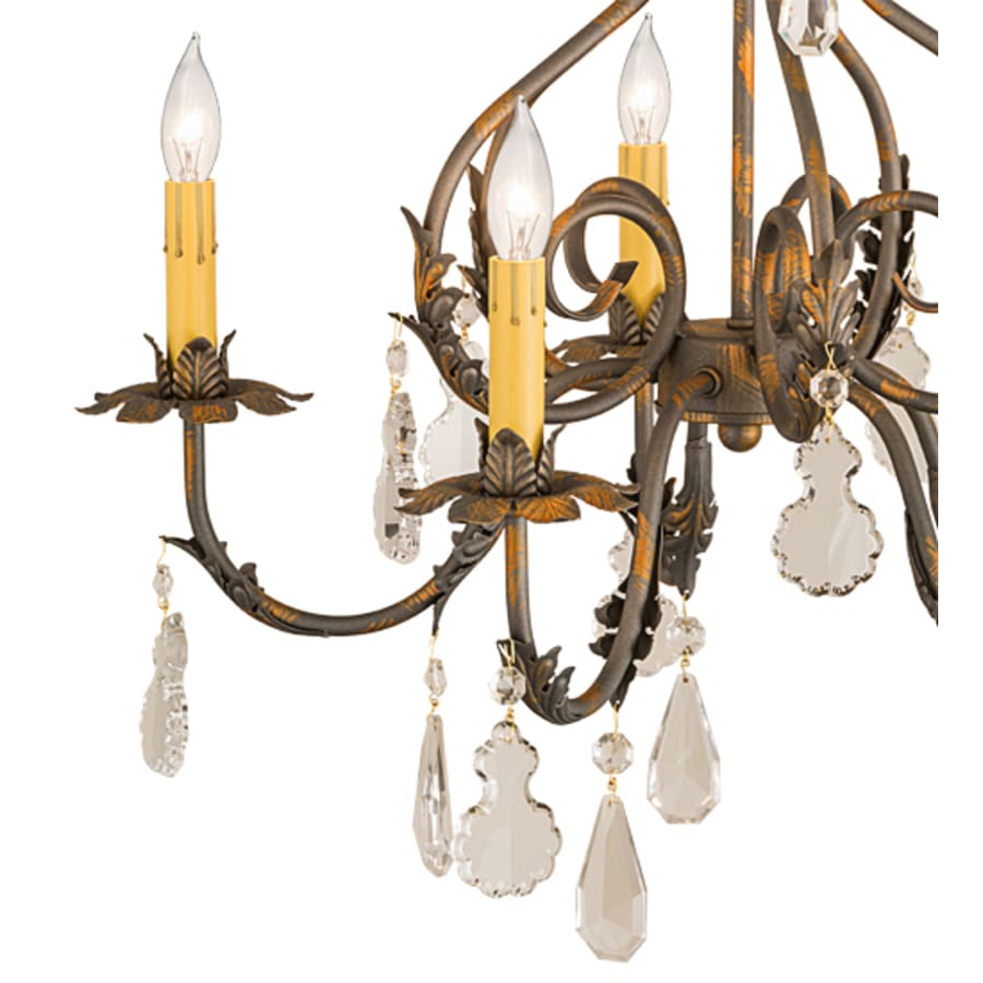 Meyda Tiffany Chantilly 5 Light 24" Wide Crystal Candle Style Chandelier