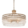 Meyda Tiffany Corsica 4 Light 35" Wide Crystal Ring Chandelier