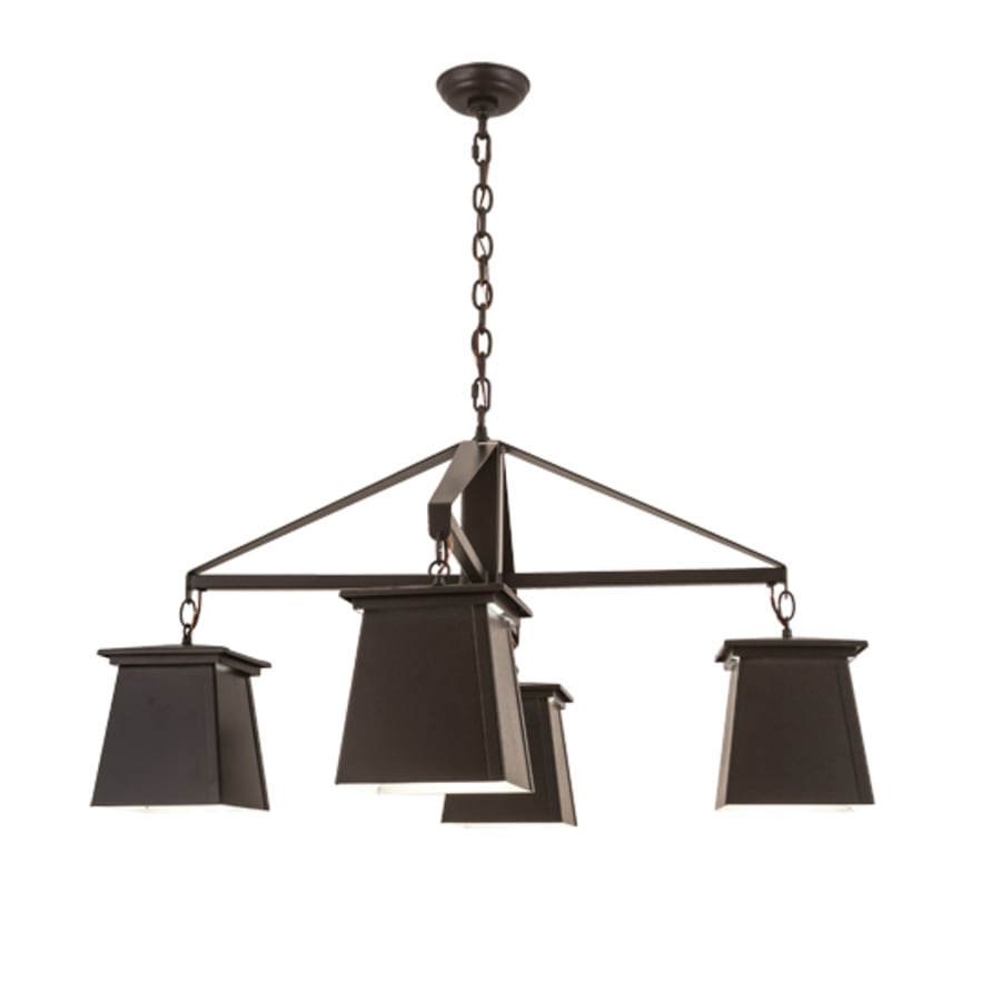 Meyda Tiffany Mission Midnight 4 Light 41" Wide Chandelier