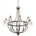 Meyda Tiffany Antonia 8 Light 58" Wide Crystal Candle Style Chandelier