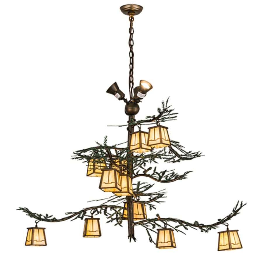 Meyda Tiffany Pine Branch Valley View 12 Light 52" Wide Chandelier
