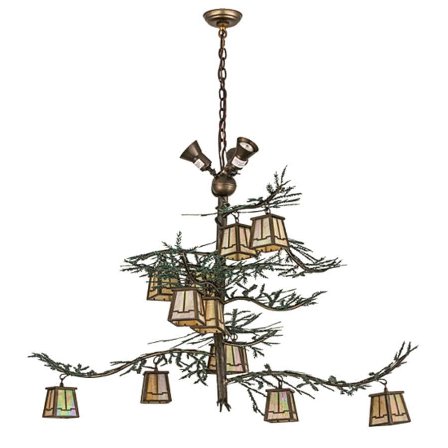 Meyda Tiffany Pine Branch Valley View 12 Light 52" Wide Chandelier