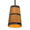 Meyda Tiffany 3 Light 17" Wide Wood Pendant