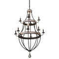 Meyda Tiffany Georgetown 12 Light 36" Wide Taper Candle Style Chandelier