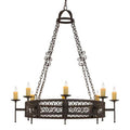Meyda Tiffany Toscano 8 Light 48" Wide Taper Candle Style Chandelier