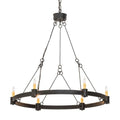 Meyda Tiffany Kenosha 6 Light 36" Wide Taper Candle Style Chandelier