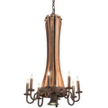 Meyda Tiffany Barrel Stave Madera 9 Light 20" Wide Taper Candle Style Chandelier