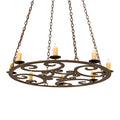 Meyda Tiffany 8 Light 42" Wide Taper Candle Pendant