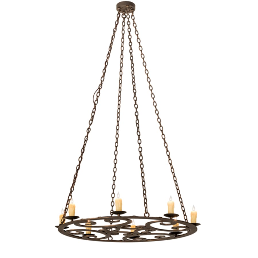 Meyda Tiffany 8 Light 42" Wide Taper Candle Pendant