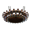 Meyda Tiffany Brandis Weekend 48 Light 53" Wide Ring Chandelier