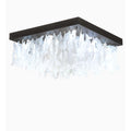 Meyda Tiffany Ginkgo 9 Light 51" Wide Flush Mount Ceiling Fixture