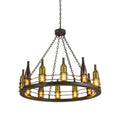 Meyda Tiffany Tuscan Vineyard 12 Light 42" Wide Ring Chandelier