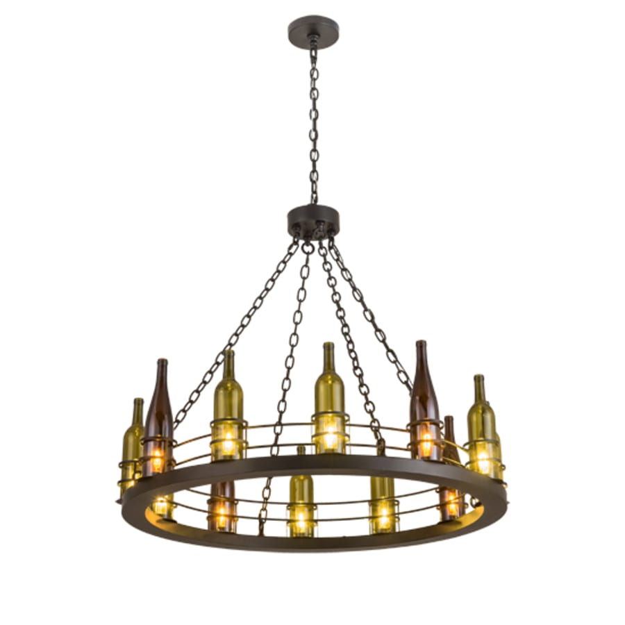 Meyda Tiffany Tuscan Vineyard 12 Light 42" Wide Ring Chandelier