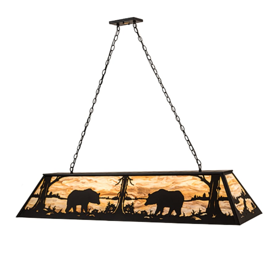 Meyda Tiffany 9 Light 60" Wide Billiard Linear Pendant