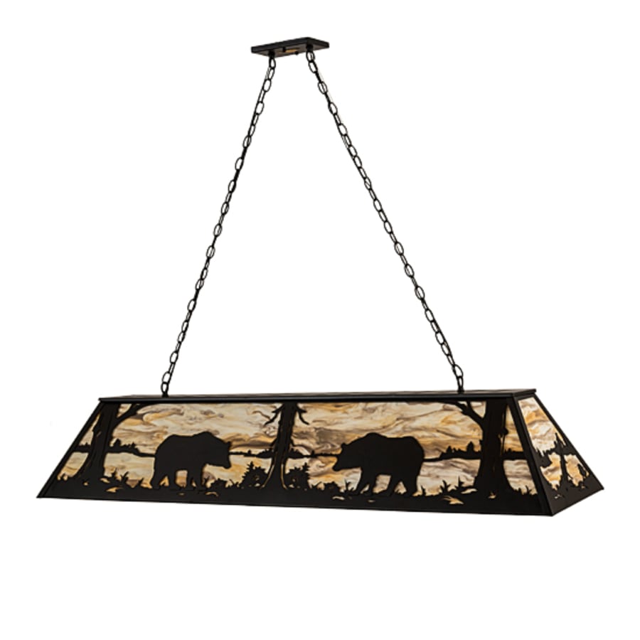 Meyda Tiffany 9 Light 60" Wide Billiard Linear Pendant