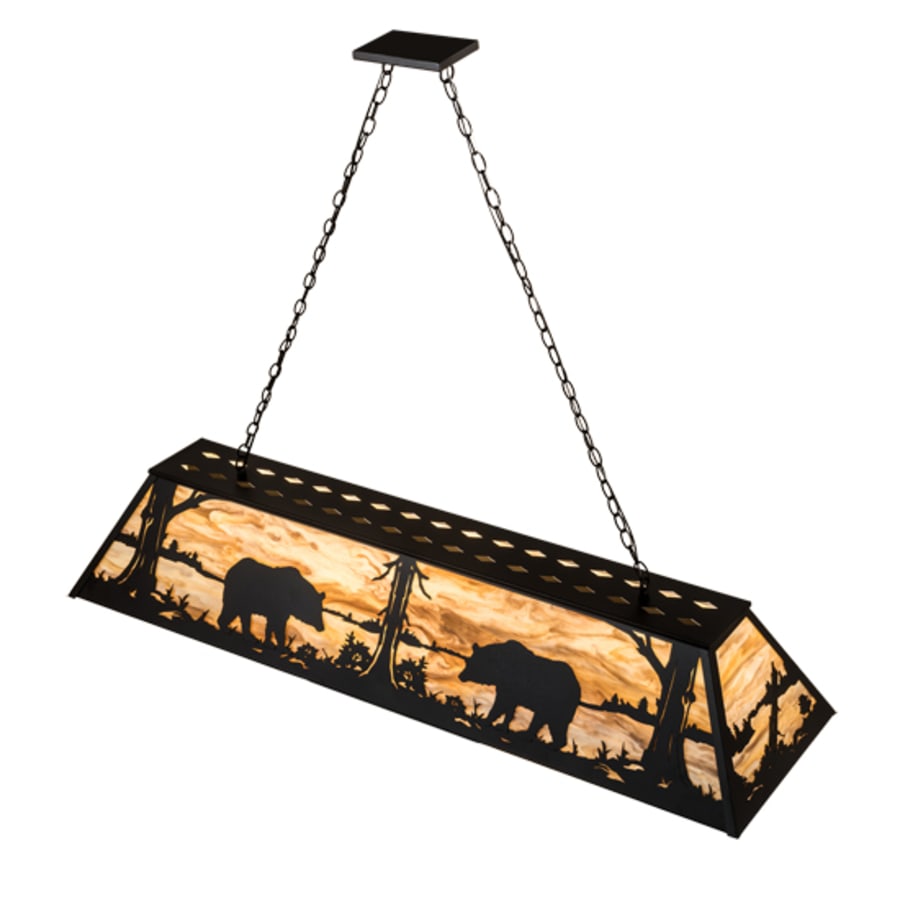 Meyda Tiffany 9 Light 60" Wide Billiard Linear Pendant