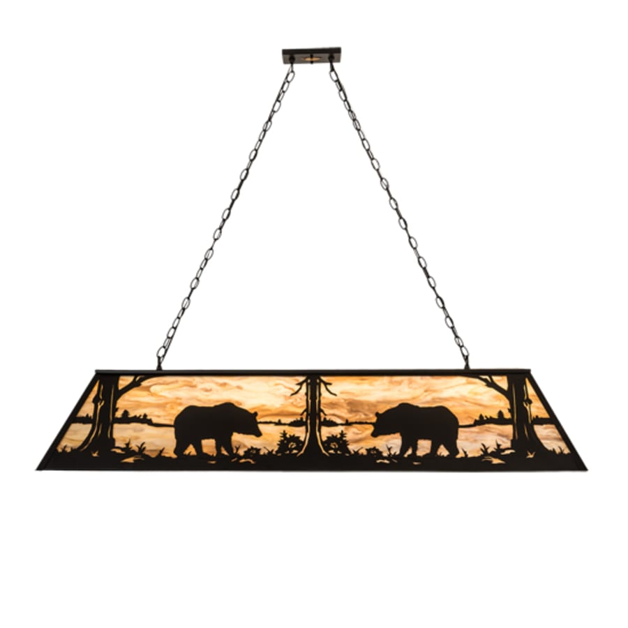 Meyda Tiffany 9 Light 60" Wide Billiard Linear Pendant