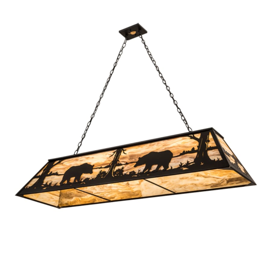 Meyda Tiffany 9 Light 60" Wide Billiard Linear Pendant