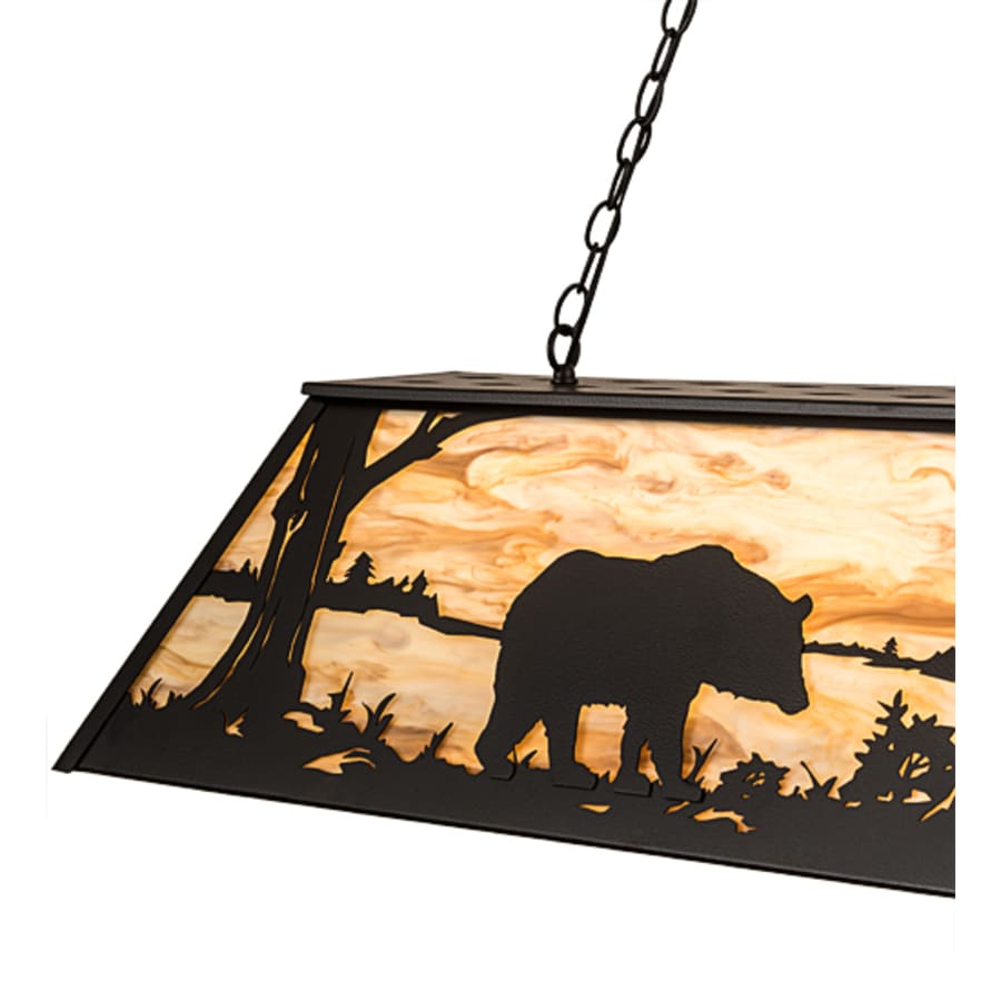 Meyda Tiffany 9 Light 60" Wide Billiard Linear Pendant