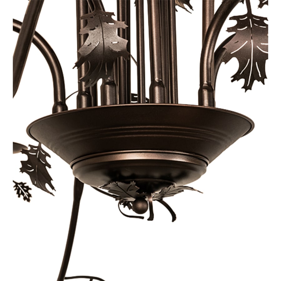 Meyda Tiffany Oak Leaf 15 Light 96" Wide Taper Candle Style Chandelier