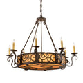 Meyda Tiffany Delano 10 Light 36" Wide Taper Candle Style Chandelier