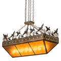 Meyda Tiffany 8 Light 18" Wide Abstract Linear Pendant