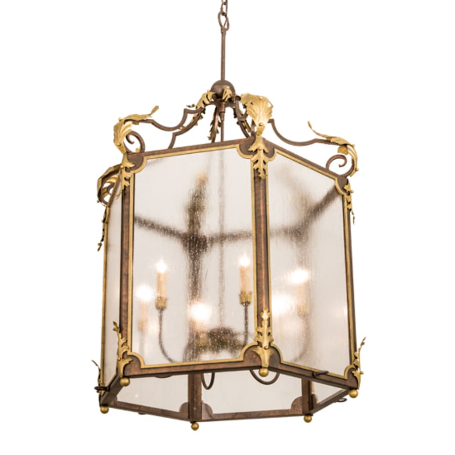 Meyda Tiffany 6 Light 34" Wide Taper Candle Pendant