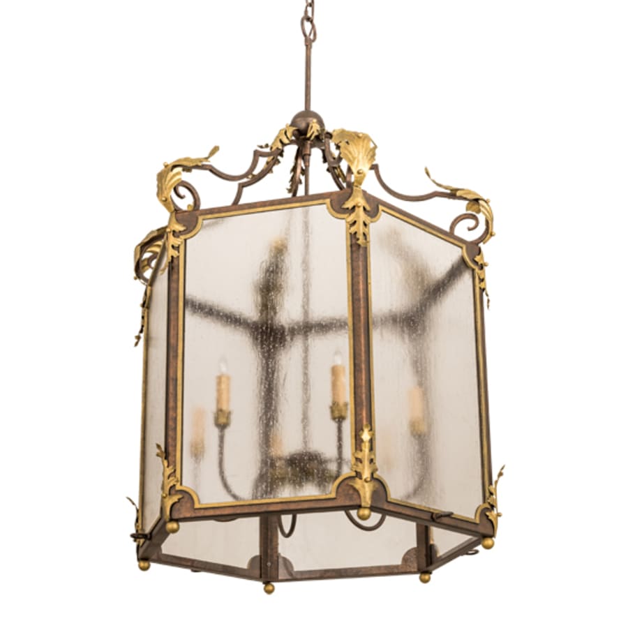 Meyda Tiffany 6 Light 34" Wide Taper Candle Pendant