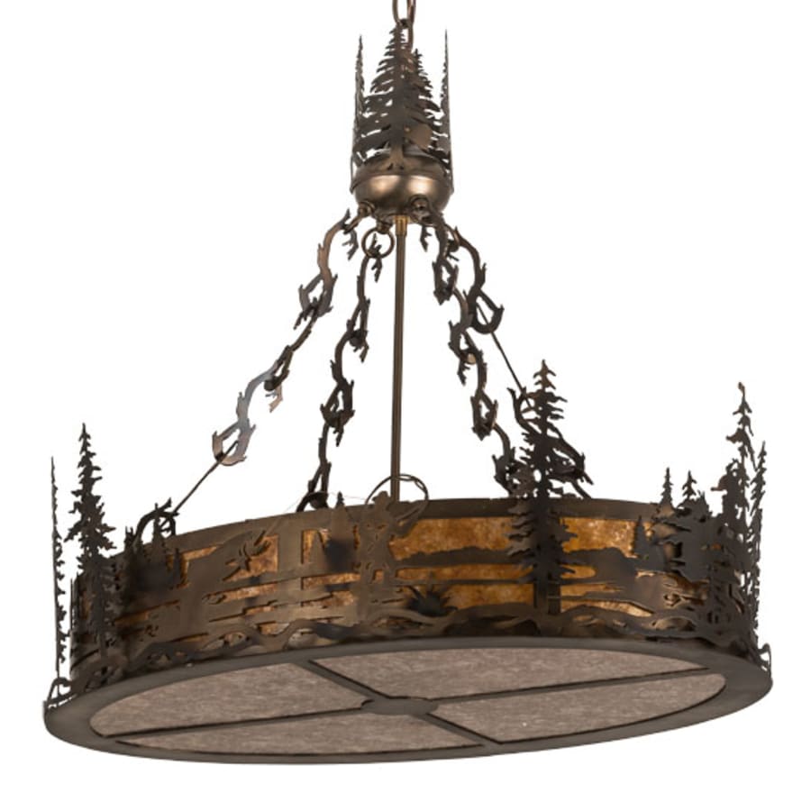 Meyda Tiffany 8 Light 30" Wide Abstract Linear Pendant