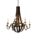 Meyda Tiffany Barrel Stave 8 Light 42" Wide Taper Candle Style Chandelier