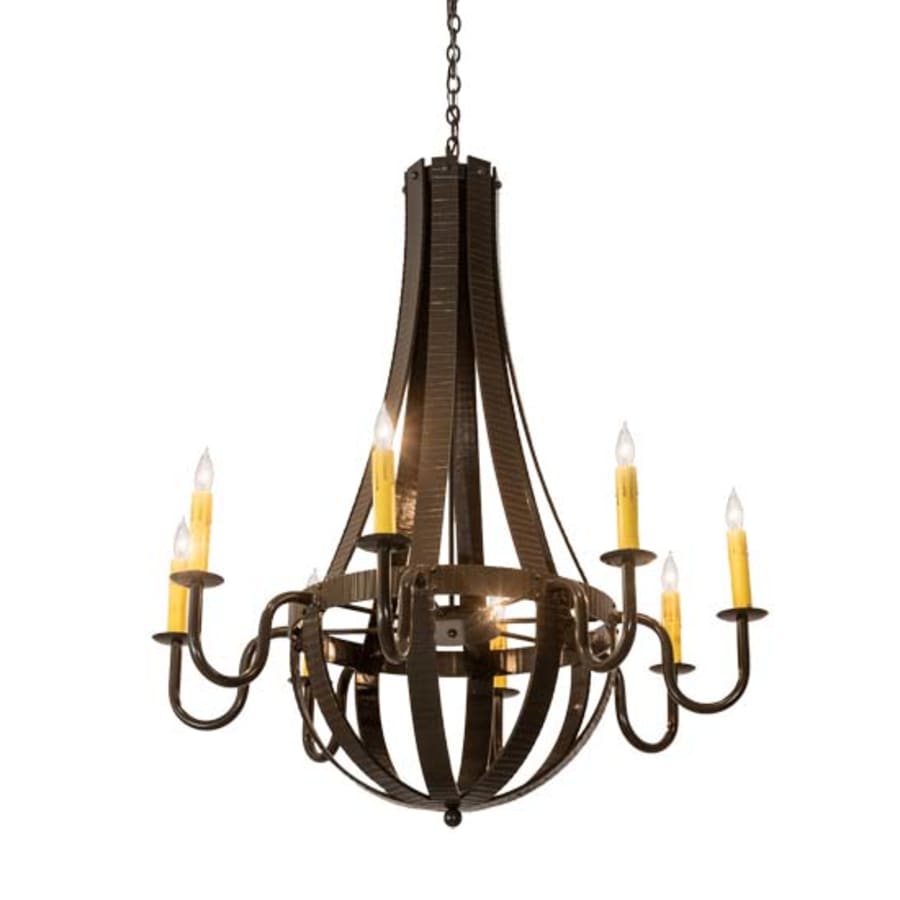 Meyda Tiffany Barrel Stave 8 Light 42" Wide Taper Candle Style Chandelier