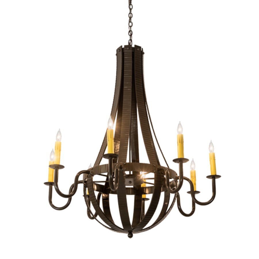 Meyda Tiffany Barrel Stave 8 Light 42" Wide Taper Candle Style Chandelier