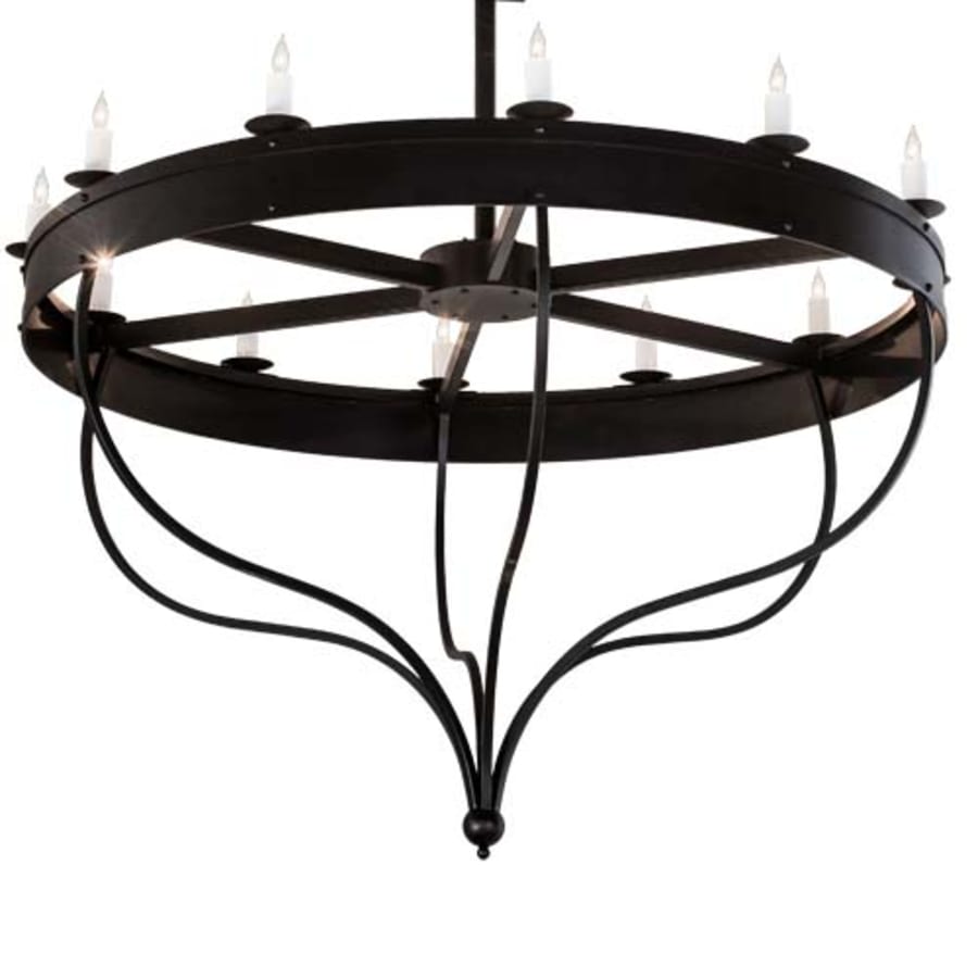 Meyda Tiffany Parnella 12 Light 72" Wide Taper Candle Style Chandelier