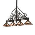 Meyda Tiffany 4 Light 60" Wide Linear Pendant