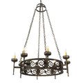 Meyda Tiffany Majella 8 Light 42" Wide Taper Candle Style Chandelier