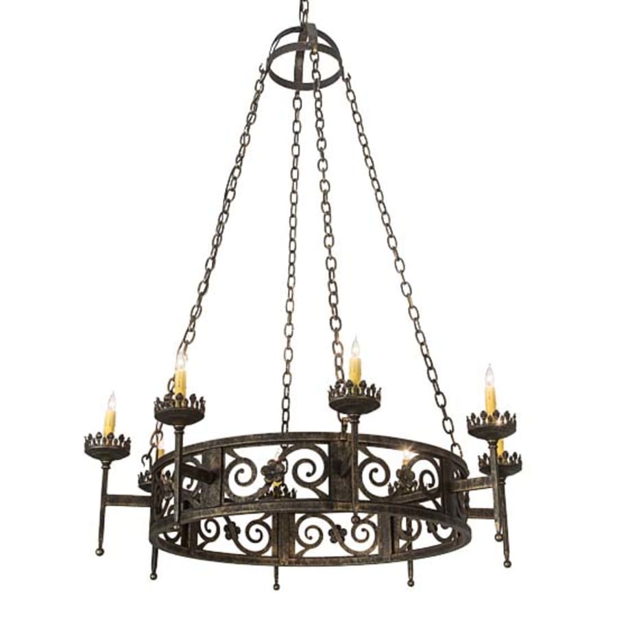 Meyda Tiffany Majella 8 Light 42" Wide Taper Candle Style Chandelier
