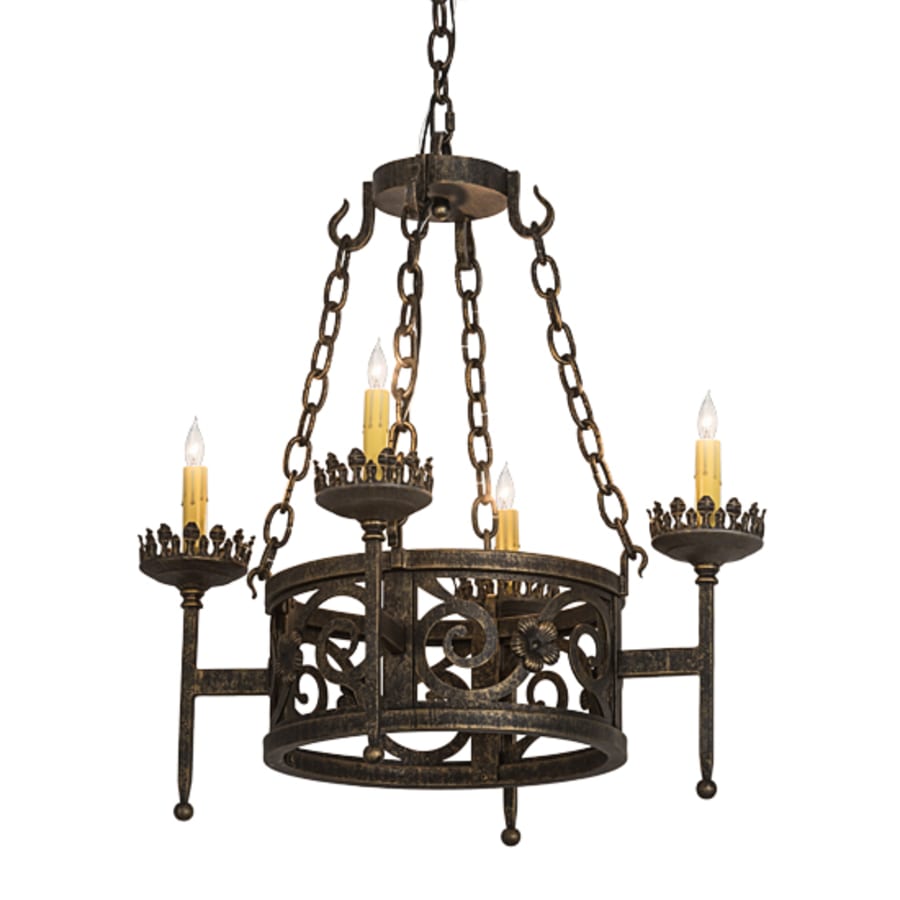 Meyda Tiffany Majella 4 Light 24" Wide Taper Candle Style Chandelier