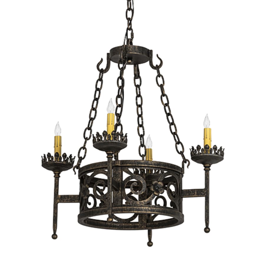 Meyda Tiffany Majella 4 Light 24" Wide Taper Candle Style Chandelier