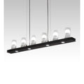 Meyda Tiffany 6 Light 44" Wide Pillar Candle Linear Pendant