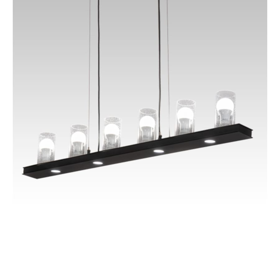 Meyda Tiffany 6 Light 44" Wide Pillar Candle Linear Pendant