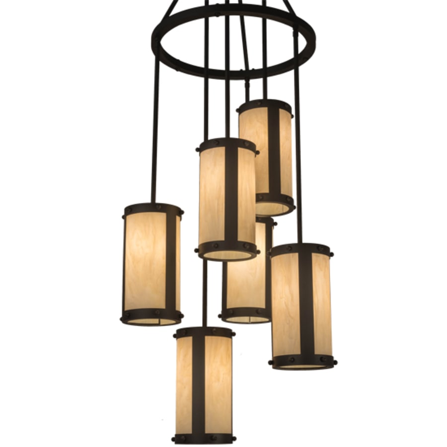 Meyda Tiffany Cartier 6 Light 24" Wide Ring Chandelier