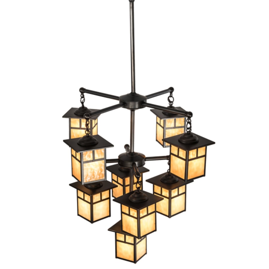 Meyda Tiffany Hyde Park T Mission 9 Light 34" Wide Chandelier