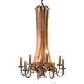 Meyda Tiffany Barrel Stave 8 Light 20" Wide Taper Candle Style Chandelier
